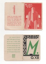 n. 2 tessere opera nazionale