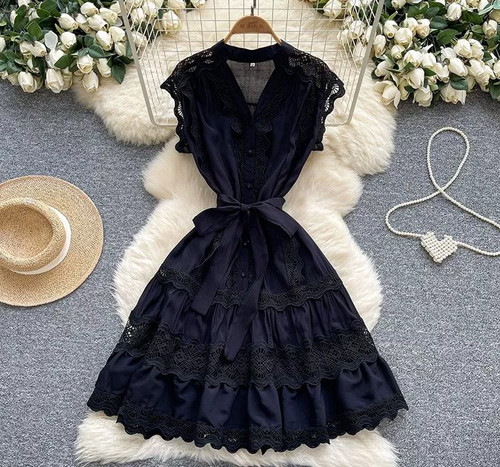 Vestito donna ricamato - vestito,