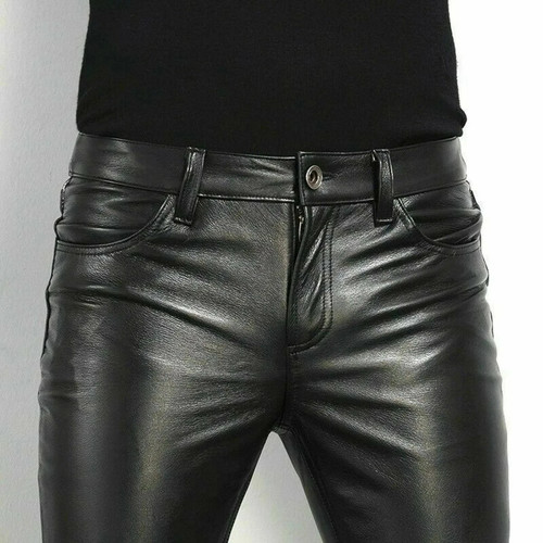 Pantalone uomo pelle aderente