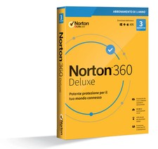 NORTON 360 Deluxe 2025 3 PC 1 Anno |Win, Mac, Android, iOS| Internet Security IT
