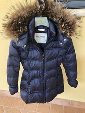 Piumino Bambina Geospirit blu doppia chiusura zip e bottoni multitasche - cappuc