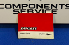 LIBRETTO USO E MANUTENZIONE DUCATI 750 SPORT 1989 IN INGLESE NUOVO ORIGINALE