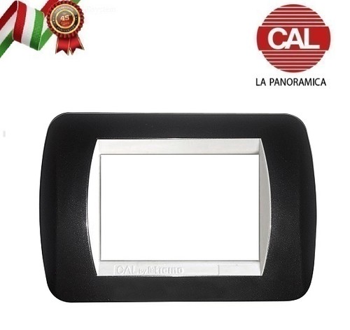 Placca nero metallo - placca,
