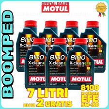 7 LITRI OLIO MOTORE AUTO 8100 X-CLEAN EFE 5W30 MOTUL 100% SYNT ACEA C2/C3 07MO32