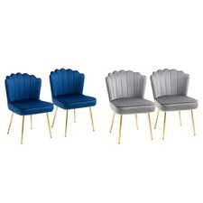 HOMCOM Set 2 Sedie Moderne e