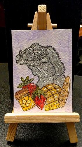 Aceo ooak originale arte mezza - ooak,
