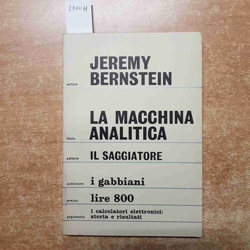 Macchina analitica i - macchina,