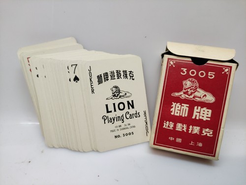 Carte gioco vintage leone - vintage,