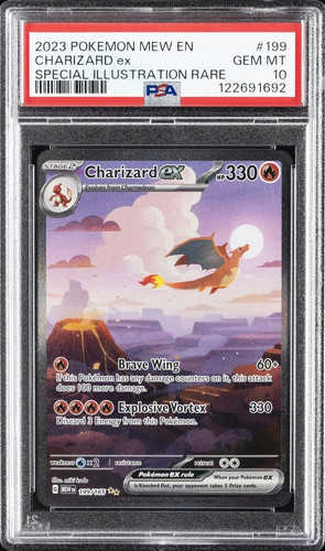 Psa charizard 199 - 10, 199/165