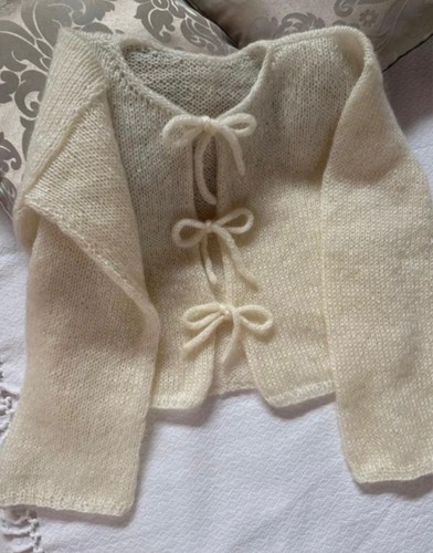 Maglione cardigan con - cardigan, lacci