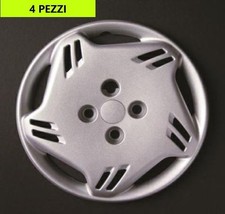 COPRICERCHI COPPE RUOTA DM "14" KIT 4 PEZZI PER FIAT PANDA DAL 2003 AL 2011