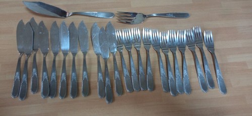 Posate per pesce inox - per, con