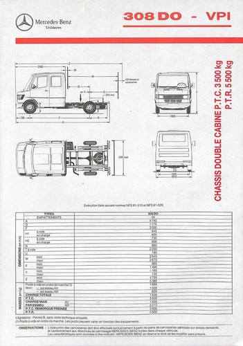 Mercedes trucks 308 do - mercedes,