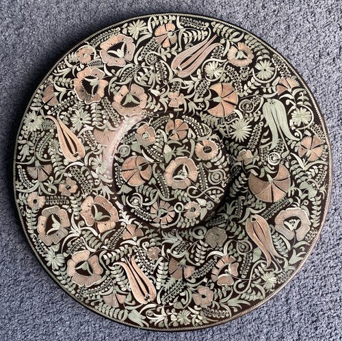 Large handmade copper etched - large,