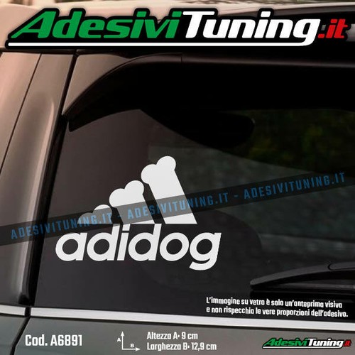 Adesivo adidog sticker decal - sticker,