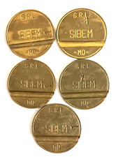 GETTONE PUBBLICITARIO SIBEM SRL MODENA DISTRIBUTORI AUT. OTTONE CAPSULA GR 8,2 