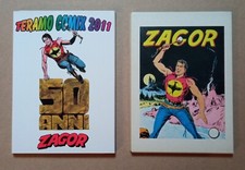 ZAGOR cofanetto cartoline ed. Lo Vecchio + ZAGOR 50 anni Teramo Comix 2011 NUOVI