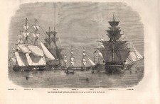 Stampa antica FLOTTA DI