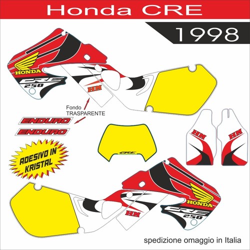 Honda cre 250 1998 adesivi - honda,