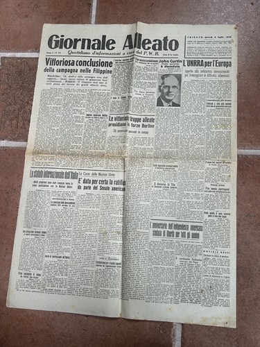 Giornale alleato luglio 1945 - giornale, 5-luglio-1945
