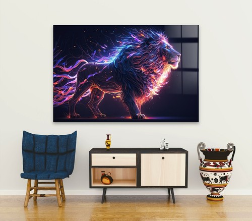 Quadro leone - , animale