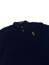 Polo Ralph Lauren XL uomo vestibilità blu navy 100% cotone