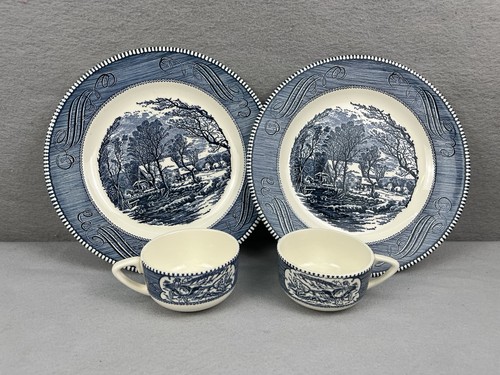 Vintage currier ives the old - currier,