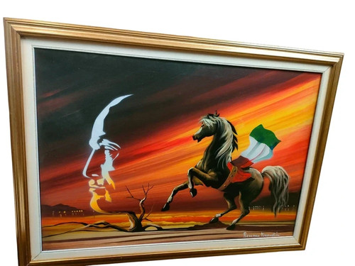 Quadro olio tela - quadro, su