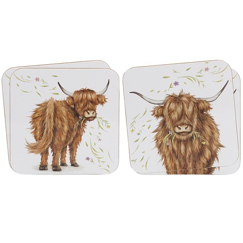 Set sottobicchieri mucca - 4,