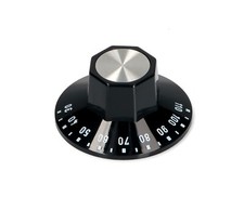 MANOPOLA VETRINA CALDA  NERA ø 50 mm 30-110°C EGO 0000.524.805 2101570