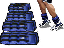 COPPIA DI PESI REGOLABILI IN SABBIA PER CAVIGLIE E POLSI SPORT FITNESS PALESTRA