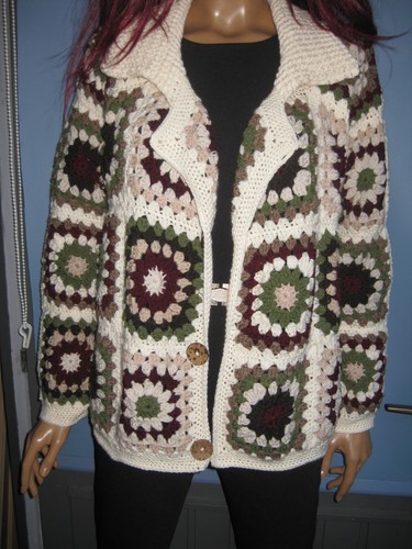 Cardigan all uncinetto - all'uncinetto, granny