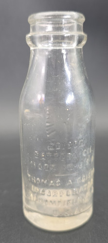 Antica bottiglia vetro olio - , a