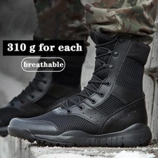 Stivali da lavoro uomo esercito speciali militari tattici caviglia escursionismo deserto combattimento scarpe