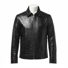 Giacca uomo nera vera pelle