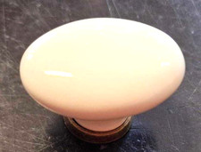 Pomolo Pomello per Mobili in Ceramica Bianco Ovale mm. 35x25 Pz.2 VITEL