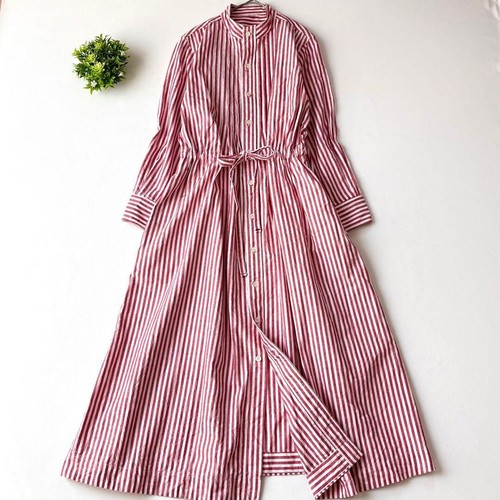 Abito camicia 45r righe rosse - abito,