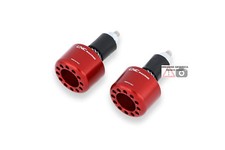 Contrappesi manubrio BOING rosso Ducati SBK 1199 Panigale 2012-14 CNC Racing