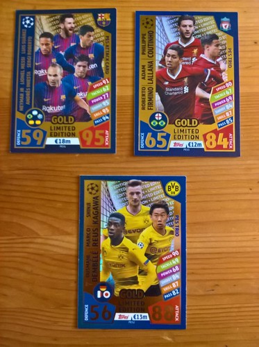 Match attax 2018 - attax, gold