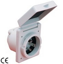 SPINA INCASSO CON TAPPO CHIUSURA STAGNO ACCESSORI ELETTRICI NAUTICA