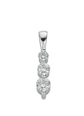 9ct white gold 31ct diamond - 9ct, 0.31ct