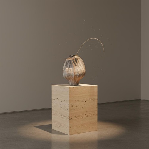 Vaso geometrico stile wabi - geometrico,