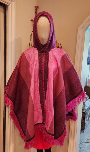 Poncho con cappuccio - , alpaca
