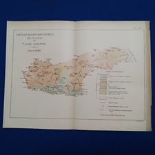 1903 CARTA LITOLOGICO - IDROGRAFICA DEL BACINO DEL FIUME VOMANO TERAMO, ABRUZZO