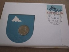 1968 SVIZZERA 10, 20 RAPPEN 1/2 FRANCO MONETE NON CIRCOLATE PNC LOTTO/3 COPERTINE