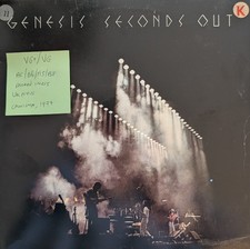Genesis Seconds Out Double Live Vinyl Record VG+/VG GE2001 1977