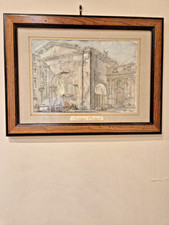 Stampe di Roma Sparita Porico D'Ottavia Vintage 1980