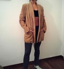 Giacca da donna in camoscio beige anni '90 in ottime condizioni usata quasi mai