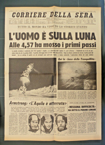 Corriere della sera - corriere, 21/7/1969