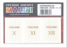 STEMMA "NUMERI ROMANI " ADESIVO MARINI x CARTELLA POSTIGLIONE - VENDITA 1 Pz.